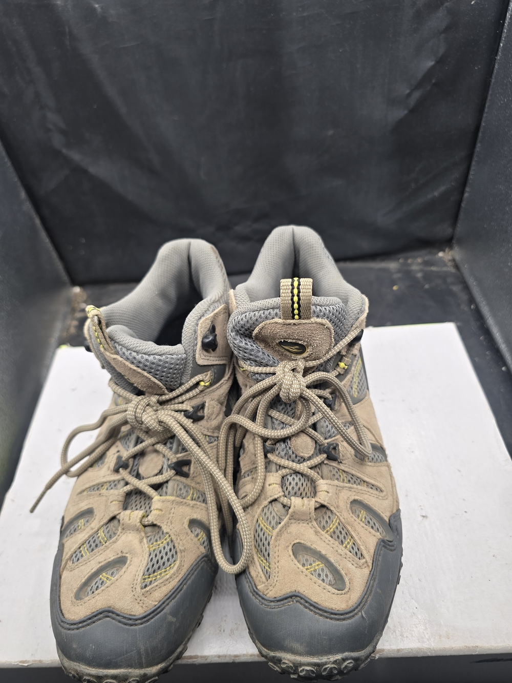 RedHead Women's Tan and Gray Combat Moto Hiking Boots
